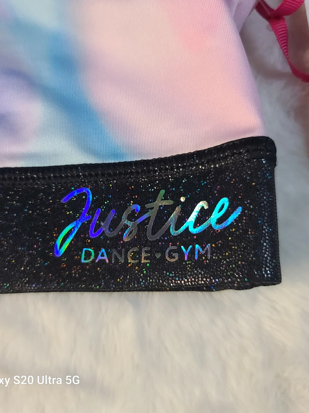 Justice Dance & Gym Pastel Tie-Dye Sports Bra